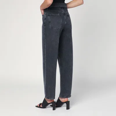 Agolde Panoramic Wild Straight-leg-jeans In Schwarz
