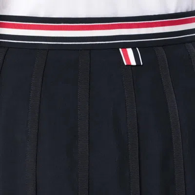 Thom Browne School Uniform Plain Weave Mini Skirt In Black