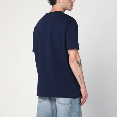 Polo Ralph Lauren Navy Blue Cotton Classic-fit T-shirt In Blue