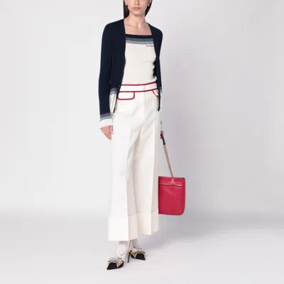 Valentino Wool Tops. In White