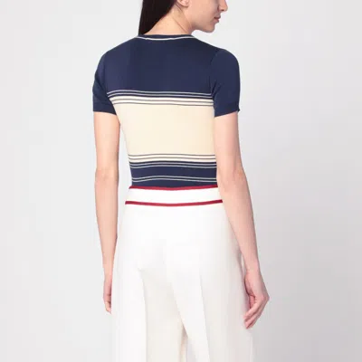 Valentino Maglione In Cotone Blu Navy  Donna In Blue