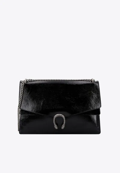 Gucci Large Dionysus Patent Leather Shoulder Bag