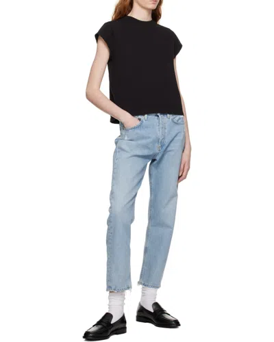 Agolde Riley High Rise Straight Crop Jeans Frequency 26