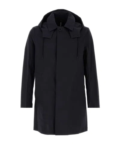 Mackintosh Impermeabile Cambridge In Cotone Blu Navy Uomo In Blue