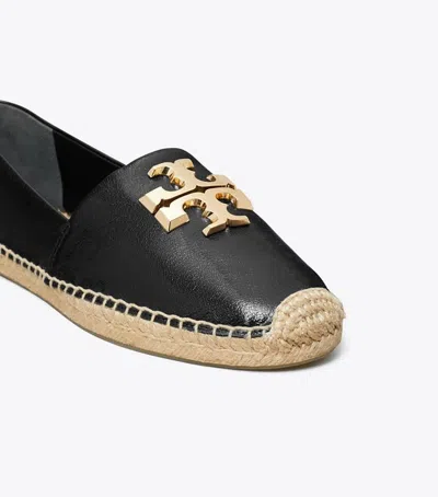 Tory Burch Black Leather Espadrillas