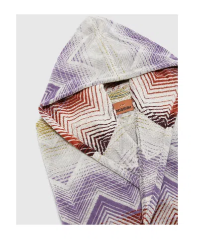 Missoni Marea Hooded Bathrobe In Multi