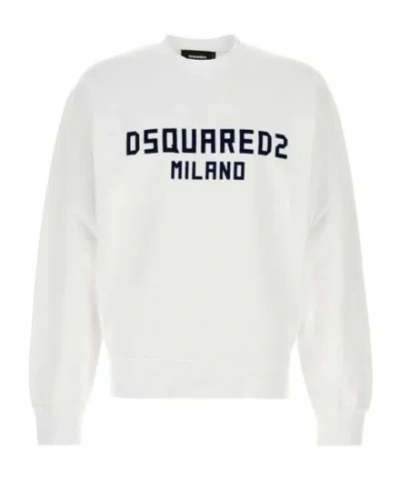 Dsquared2 Dsquared White Cotton Sweatshirt