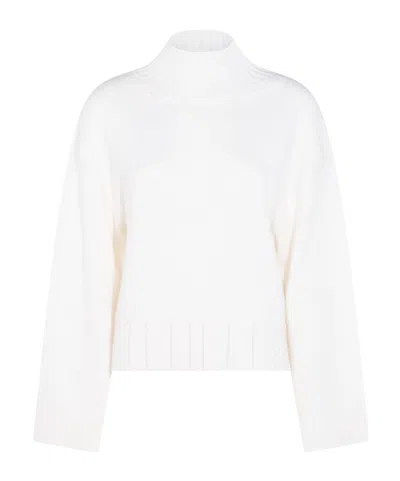 Fabiana Filippi Knitwear Crewneck Dropped Shoulders In White