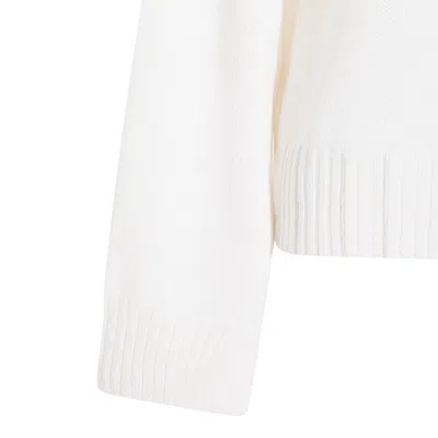 Fabiana Filippi Knitwear Crewneck Dropped Shoulders In White