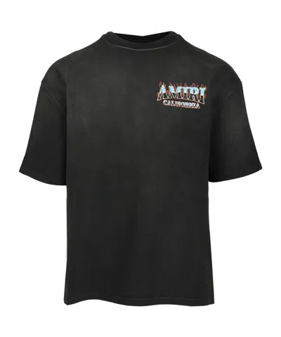 Amiri Sunny Place Logo-print Cotton-blend Jersey T-shirt