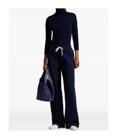Polo Ralph Lauren Navy Blue Cotton Jogging Pants