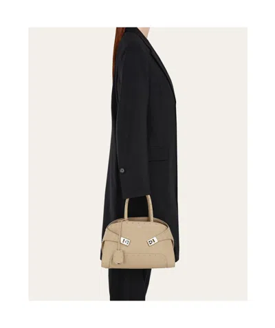 Ferragamo Hug Handbag With Studs (m)