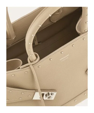 Ferragamo Hug Handbag With Studs (m)