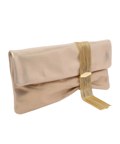 Jimmy Choo Zandra Small Embellished Suede Clutch In Multi