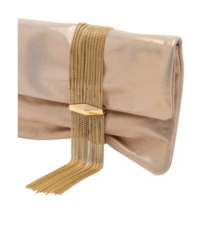 Jimmy Choo Zandra Small Embellished Suede Clutch In Multi