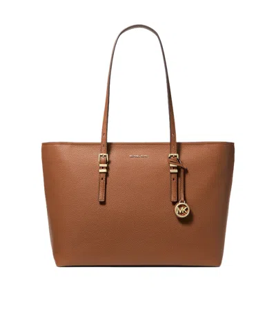 Michael Michael Kors Quinn Large Tote Bag In Brown