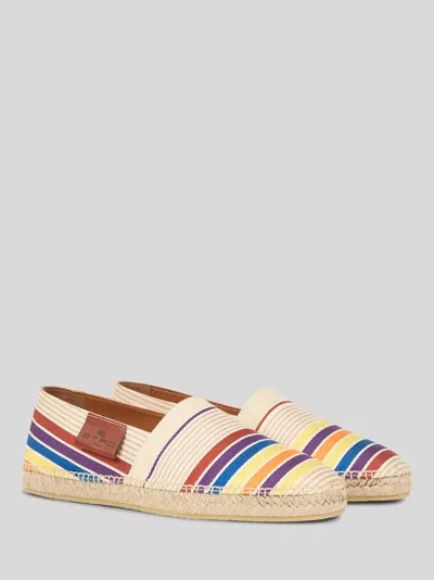 Etro Striped Pattern Espadrilles In Multi