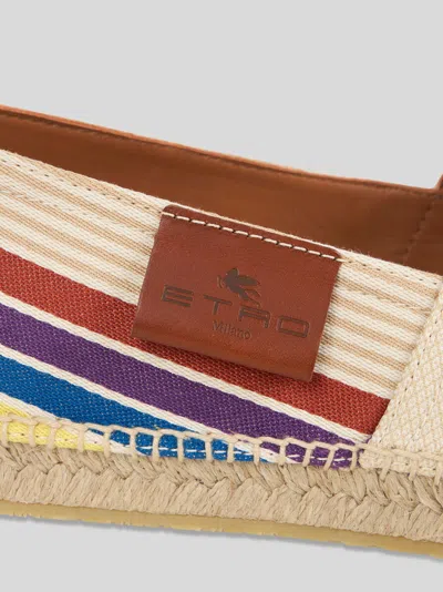 Etro Striped Pattern Espadrilles In Multi