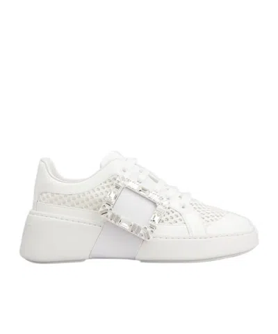 Roger Vivier High-top Sneakers With Extra Laces In White