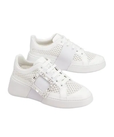 Roger Vivier High-top Sneakers With Extra Laces In White