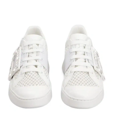 Roger Vivier High-top Sneakers With Extra Laces In White