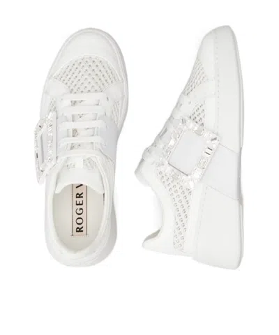 Roger Vivier High-top Sneakers With Extra Laces In White