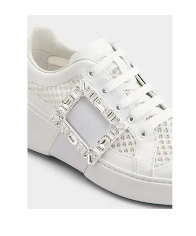 Roger Vivier High-top Sneakers With Extra Laces In White