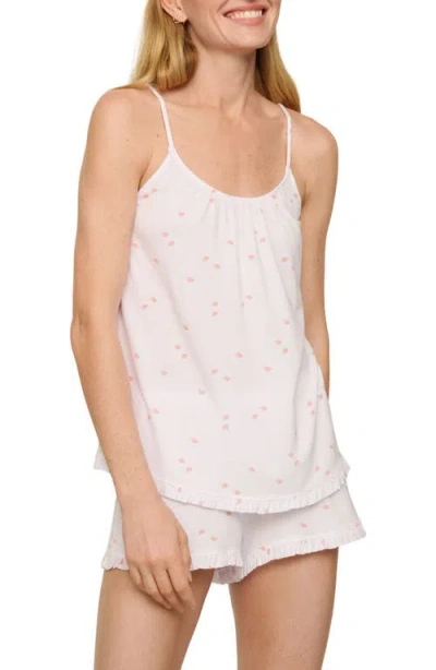 Eberjey Gisele Short And Cami Set In Summer Daisy White