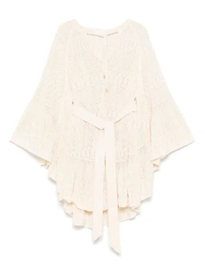 Zimmermann Coco Pointella Lace Dress Cream