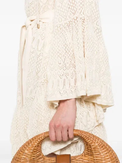 Zimmermann Coco Pointella Lace Dress Cream