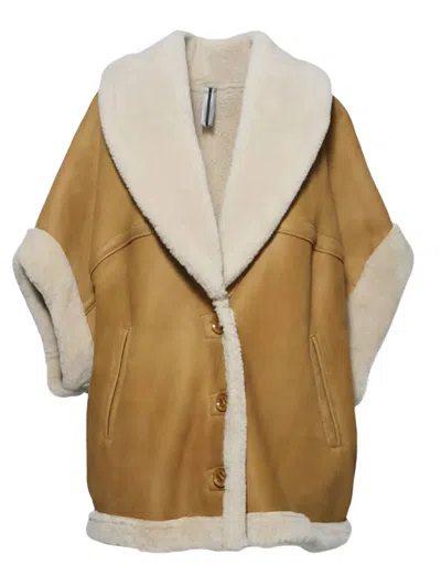 D Four Shearling Button-up Jacket