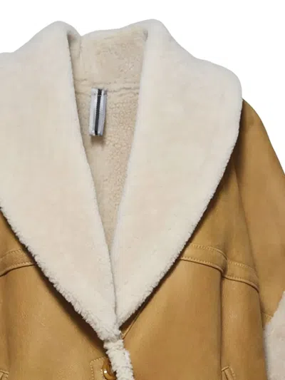 D Four Shearling Button-up Jacket