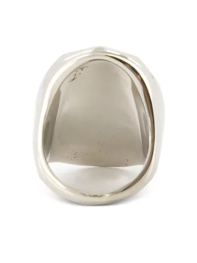 Alexander Mcqueen Logo Engraved Ring