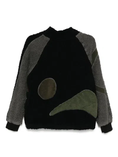Stain Shade Sweatshirt Im Patchwork-look