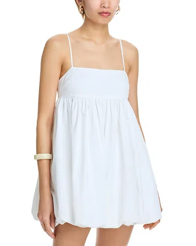 Solid & Striped The Delta Cotton Mini Sundress In Optic White