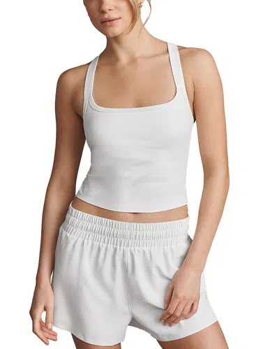 Rhone Serene Shelf Bra Crop Tank In White
