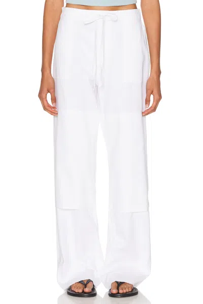 Re/done Beach Pants Vintage White In White