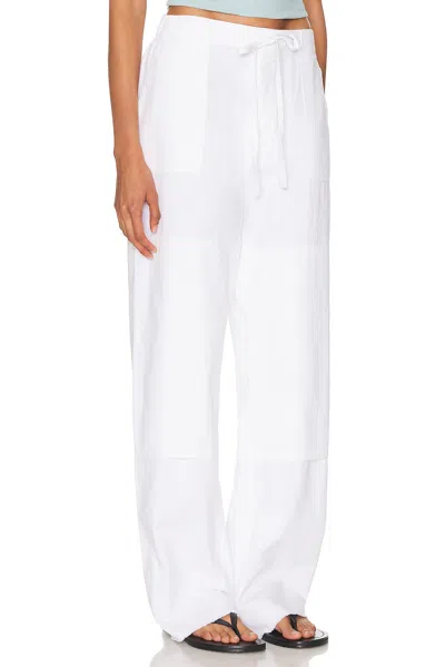 Re/done Beach Pants Vintage White In White