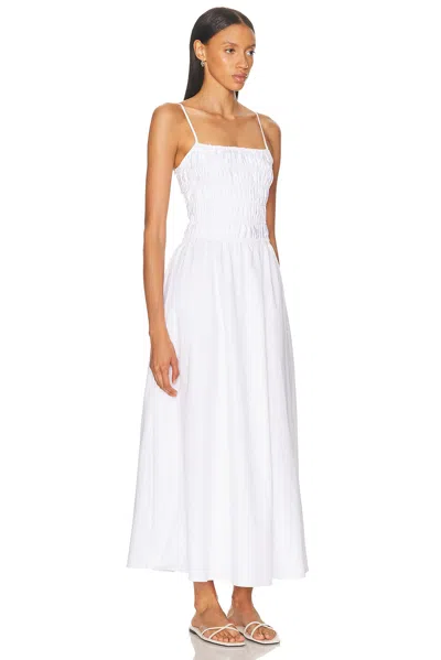 Solid & Striped The Delta Midi Dress In Marshmallow