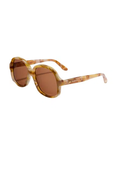 Valentino Brown Irregular Unisex Sunglasses Vls-177 B 59