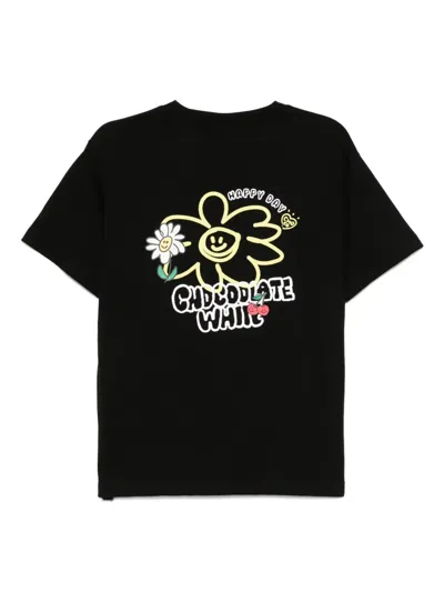 Chocoolate Logo-embroidered T-shirt