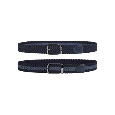 Paul & Shark Reversible Belt With Contrasting Stripes