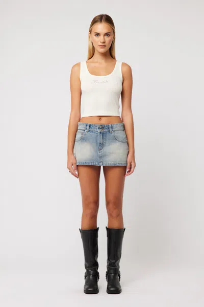 Abrand 99 Low Skirt Caitlin In Blue