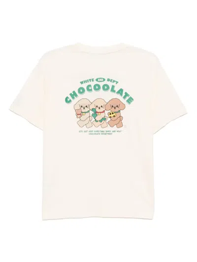 Chocoolate Logo-embroidered T-shirt
