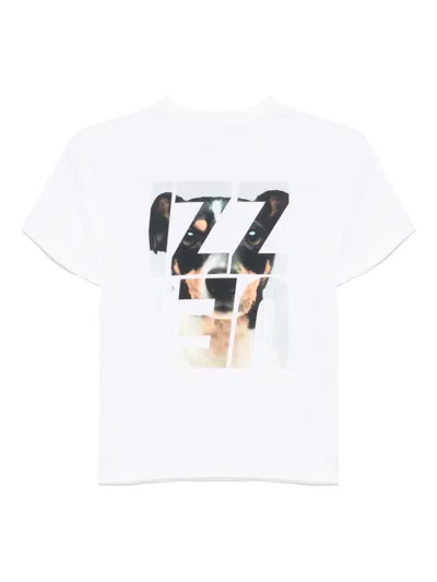 Izzue Logo-embroidered T-shirt In White