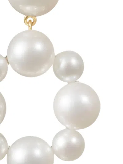 Sophie Bille Brahe 14kt Yellow Gold Grande Nebula Pearl Earrings In White