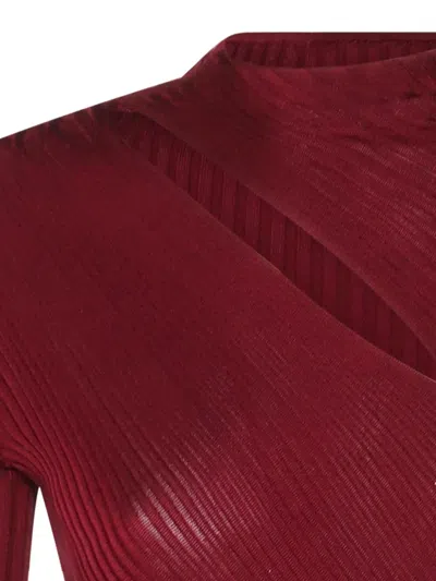 Self-portrait Self Portrait Viscose Midi Dress In Red