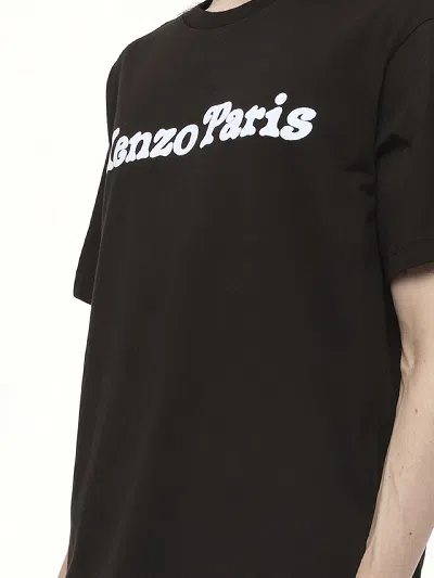 Kenzo Verdy Os Printed Cotton T-shirt In Black