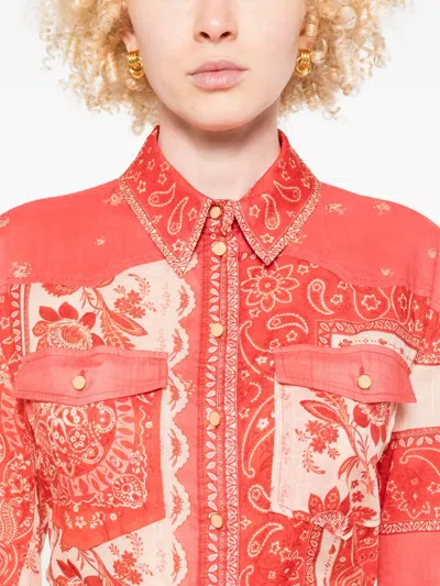 Zimmermann Lucky Mini Dress In Red