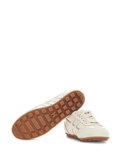 Hogan Nappa Leather Olympia Sneakers In White